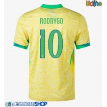 Maglie da calcio Brasile Rodrygo Goes #10 Prima Maglia Copa America 2024 Manica Corta